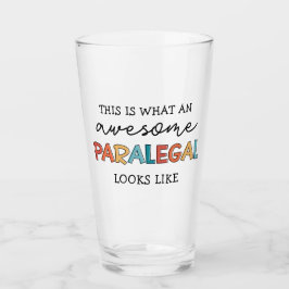 Paralegal Geweldige juridisch assistent Funny Glas