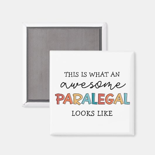 Paralegal Geweldige juridisch assistent Funny Magneet (Voorkant / Achterkant)
