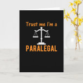 Paralegal Gift Lawyer en advocatenbeambte Kaart (Gele Bloem)