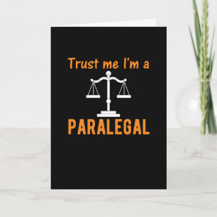 Paralegal Gift Lawyer en advocatenbeambte Kaart