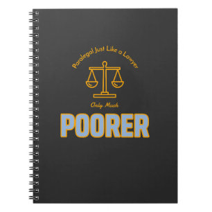 Paralegal is net als een advocaat maar veel slecht notitieboek