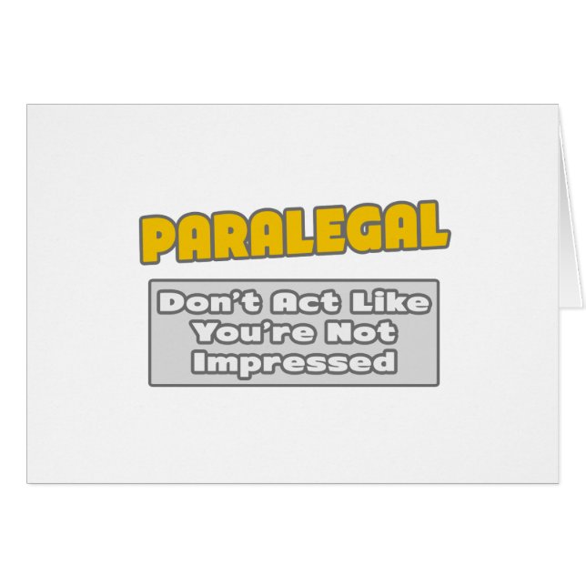 Paralegal.. Je bent onder de indruk (Voorkant Horizontaal)