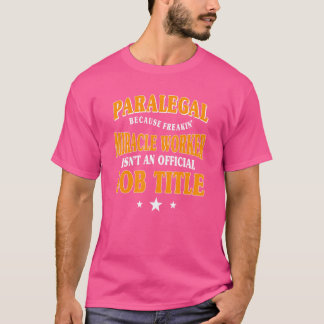 Paralegal Job Law Advocaat Juridisch Assistent Bed T-shirt