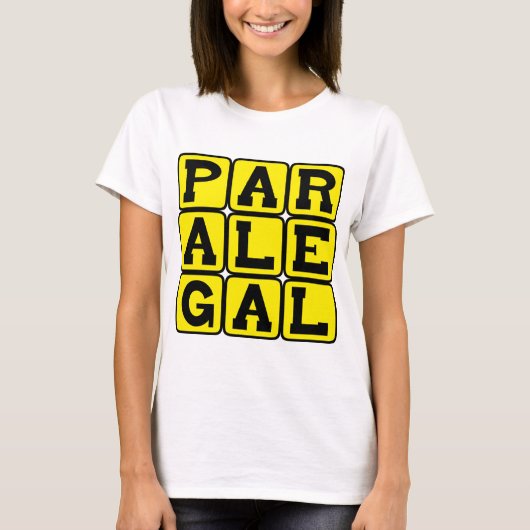 Paralegal, juridisch assistent t-shirt (Voorkant)