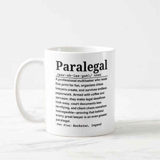Paralegal Koffiemok (Links)