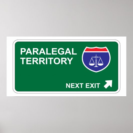 Paralegal Next Exit Poster (Voorkant)