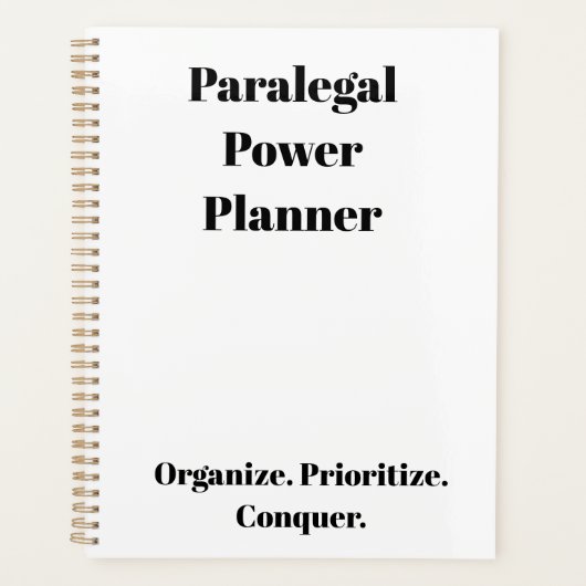 paralegal planner (Voorkant)