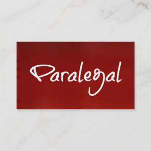 Paralegal rood Visitekaartje