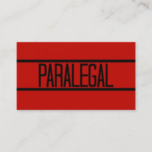 Paralegal rood Visitekaartje