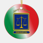 Paralegal Shield Keramisch Ornament (Voorkant)