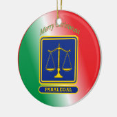 Paralegal Shield Keramisch Ornament (Links)