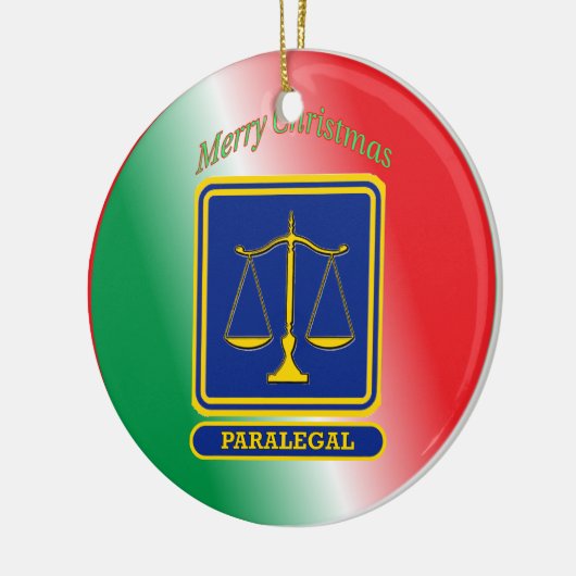 Paralegal Shield Keramisch Ornament (Links)