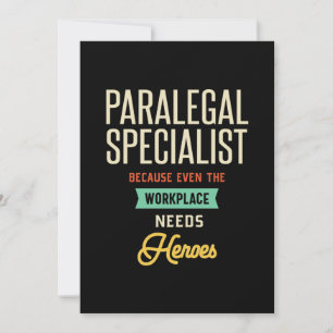 Paralegal Specialist Bedankkaart