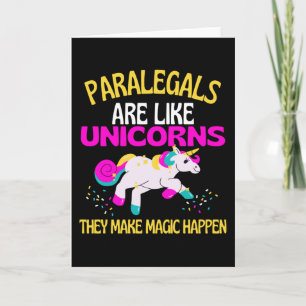 Paralegal Unicorn , Magical Unicorn Lawyer Kaart