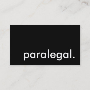 paralegal. visitekaartje