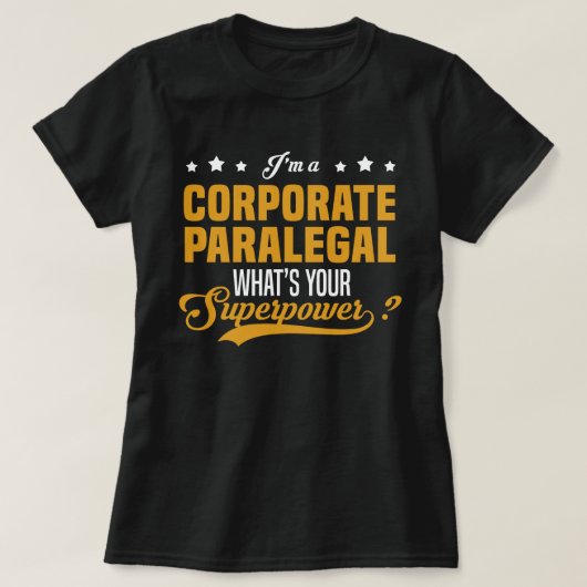 Paralegal voor bedrijven t-shirt (Design voorkant)