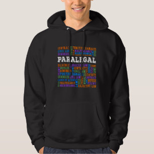 Paralegal Woorden Paralegals Advocaat Assistent Hoodie