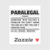 Paralegal zelfstandig naamwoord definitie juridisc sticker (Vel)