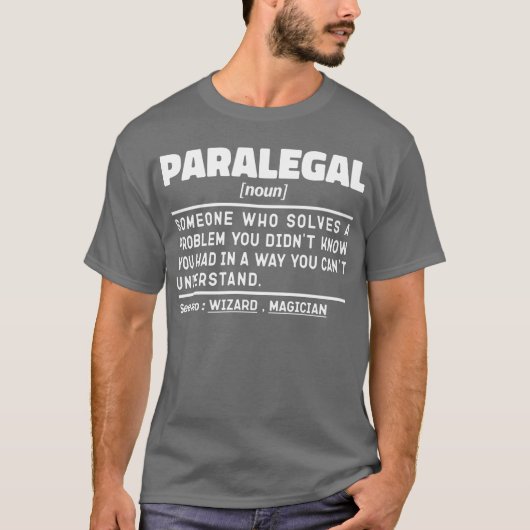 Paralegal zelfstandig naamwoord definitie juridisc t-shirt (Voorkant)