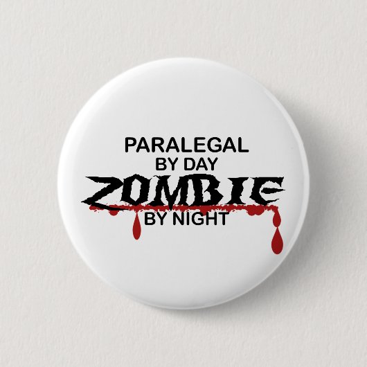 Paralegal Zombie Ronde Button 5,7 Cm (Voorkant)