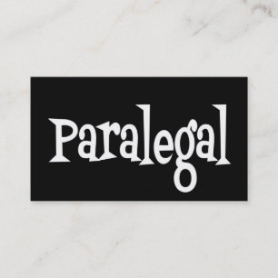 Paralegal zwart-wit Visitekaartje