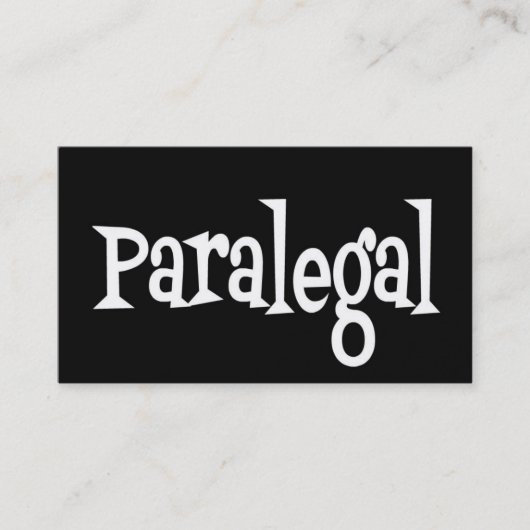 Paralegal zwart-wit Visitekaartje (Voorkant)