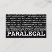 paralegale juridische terminologie visitekaartje (Voorkant)