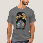 Paralife Messy Bun #paralife Paraprofessional T-shirt (Voorkant)