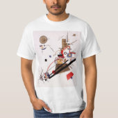 Parallel Diagonals Wassily Kandinsky T-shirt (Voorkant)