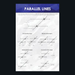 Parallel Lines - Math Poster<br><div class="desc">Parallel Lines</div>