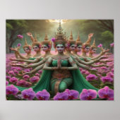 Parallel Realms Durga Godin Poster (Voorkant)