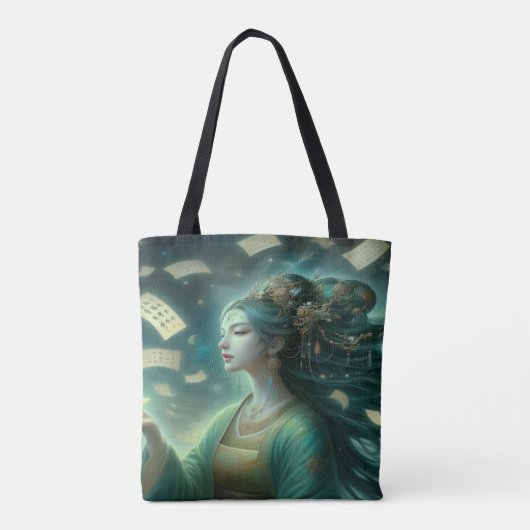 Parallel Realms Godin Tarot kaart Totebag Tote Bag (Achterkant)