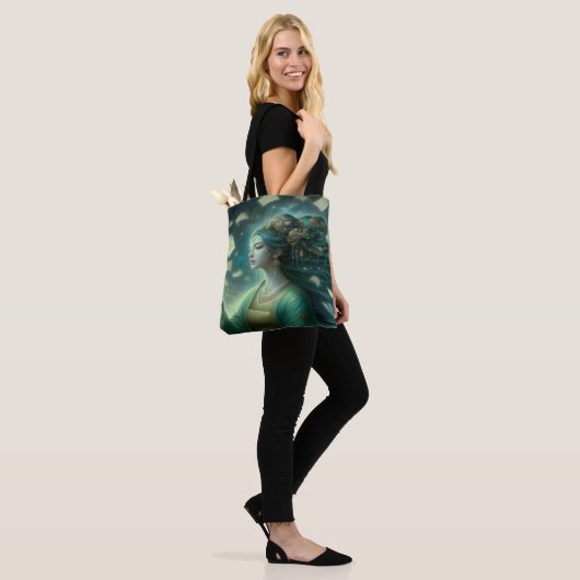 Parallel Realms Godin Tarot kaart Totebag Tote Bag (Op model)