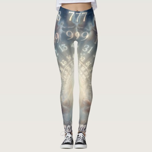 Parallel Realms leggings Angel NUmbers (Voorkant)