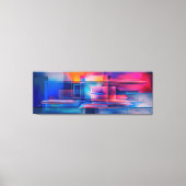 "Parallel Realms of Color" Hedendaags Abstract Canvas Afdruk (Voorkant)