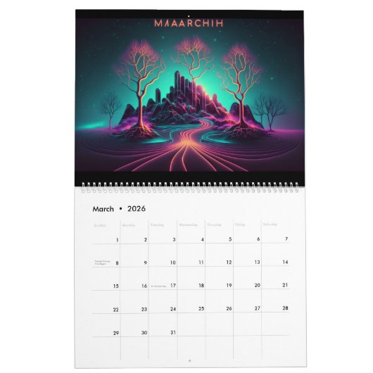 Parallel Universe Elk Jaar Agenda Kalender (Mar 2026)