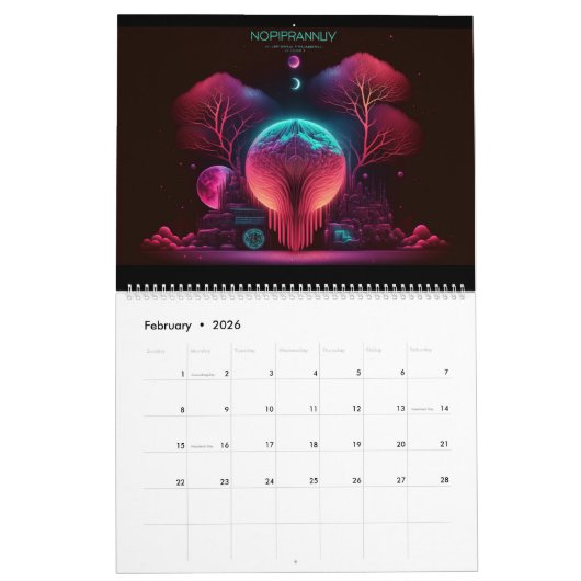 Parallel Universe Elk Jaar Agenda Kalender (Feb 2026)