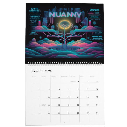 Parallel Universe Elk Jaar Agenda Kalender (Jan 2026)