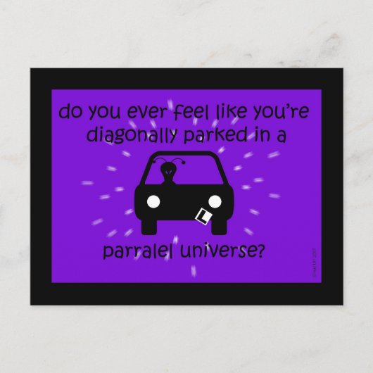 parallel universum briefkaart (Voorkant)