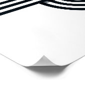 Parallelle lijnen Art Print - Black and White Line (Hoek)