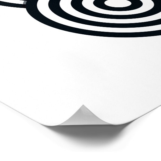 Parallelle lijnen Art Print - Black and White Line (Hoek)