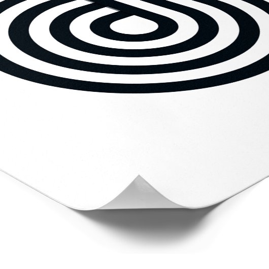 Parallelle lijnen Art Print - Black and White Line (Hoek)