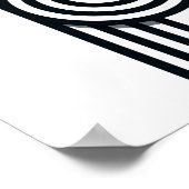 Parallelle lijnen Art Print - Black and White Line (Hoek)