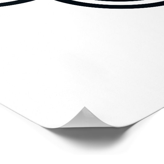 Parallelle lijnen Art Print - Black and White Line (Hoek)