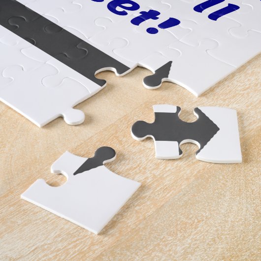 Parallelle lijnen hebben zoveel gemeen, Funny Joke Legpuzzel (Zijkant)