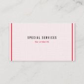 Parallelle Lijnwereld rood Visitekaartje (Achterkant)