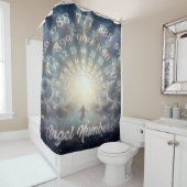 Parallelle Rijken Engel Nummers Douchegordijn (In situ)