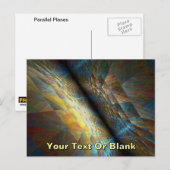 Parallelle vlakken briefkaart (Voorkant / Achterkant)