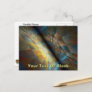 Parallelle vlakken briefkaart