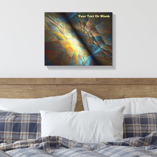 Parallelle vlakken canvas afdruk (Insitu (Slaapkamer))